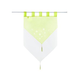 Gardinenbox Panneaux 2023710 Panel Curtain H x W 90 x 60 cm Apple Green "Gera" Double Layer Voile Loops Panel Hanger Panneaux