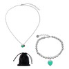 1 Piece Love Necklace, with Bracelet and Storage Bag, Fashion