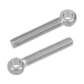 sourcing map M10 x 60 mm 304 Stainless Steel Machines Shoulder Lifting Eye Screw DE de Pack of 2