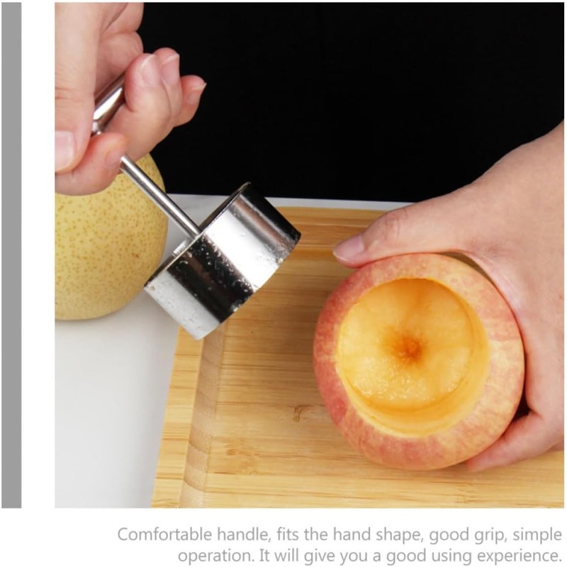 2 Piezas Descorazonador de Manzanas Acero Inoxidable