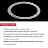 JALII Bling Steering Wheel Logo Caps Compatible with KIA,DIY Diamond