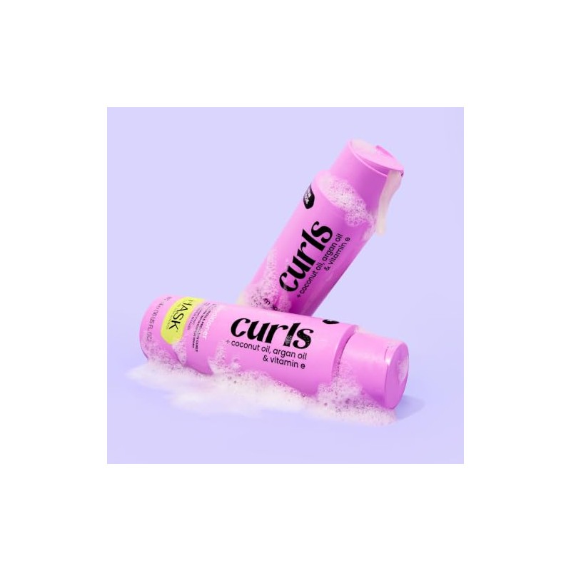 HASK, Curls + Argan Coconut & Vitamin E Oils, Acondicionador,