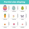 70PCS Easter Window Cling Stickers, 4 Sheets Easter Window Cute
