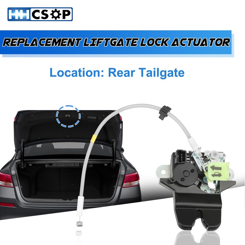 Rear Trunk Lid Latch Actuator Replacement for Kia Optima 2016