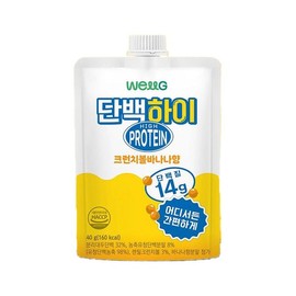 웰그린 단백하이 프로틴 크런치볼 바나나 40g x 6개 Wellgreen Protein Crunch Ball Banana 40g x 6 pcs