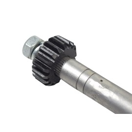 AlveyTech Steering Gear Assembly for Coleman KT196 96cc 6.5 Hp Go-Kart - Replacement Parts Kit Includes Gearbox, 17.8" Steel Shaft, Tie Rod (2), Ball Joint (2), and Rubber Boots, Also fits CK196-T