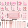 CLRDZN 70Pcs Makeup Brushes Set, Pink Professional Makeup Brush Set