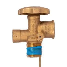 Cavagna 100 LB. LP POL Valve for Propane Cylinder Tank 10.2 Dip Tube 375 PSI 3/4" NGT