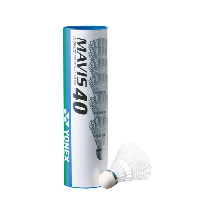 YONEX Badminton Shuttle Mavis 40P (Nylon + Synthetic Cork), 6