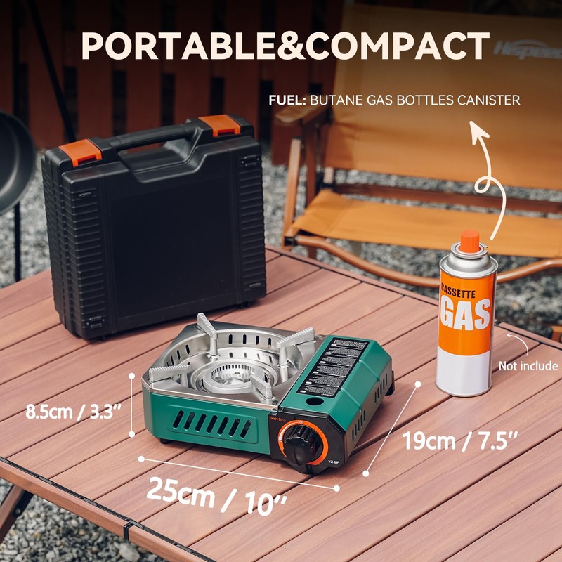 Onlyfire Butane Stove with Carrying Case, Portable Camping Stove, Mini