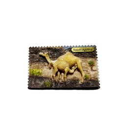 Saudi Arabia Refrigerator Magnet Tourist Souvenir Fridge Decoration Magnetic Sticker Hand Painted Craft Collection