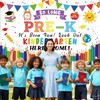 White Kindergarten Graduation Banner - Look Out Kindergarten Here I