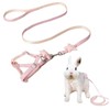 Adjustable Rabbit Harness Leash Bunny Harness for Pet Walk Running