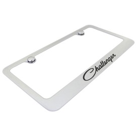 Dodge Challenger Classic Chrome Metal License Plate Frame