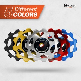 IMPALAPRO Bike Bicycle Front Derailleur Shift Rollers 11T Aluminium CNC Gear Pulley Ceramic Bearings – Bicycle Rear Derailleur Pulley – Shimano Rear Derailleur Roller – Bicycle Rear Derailleur 7 Speed