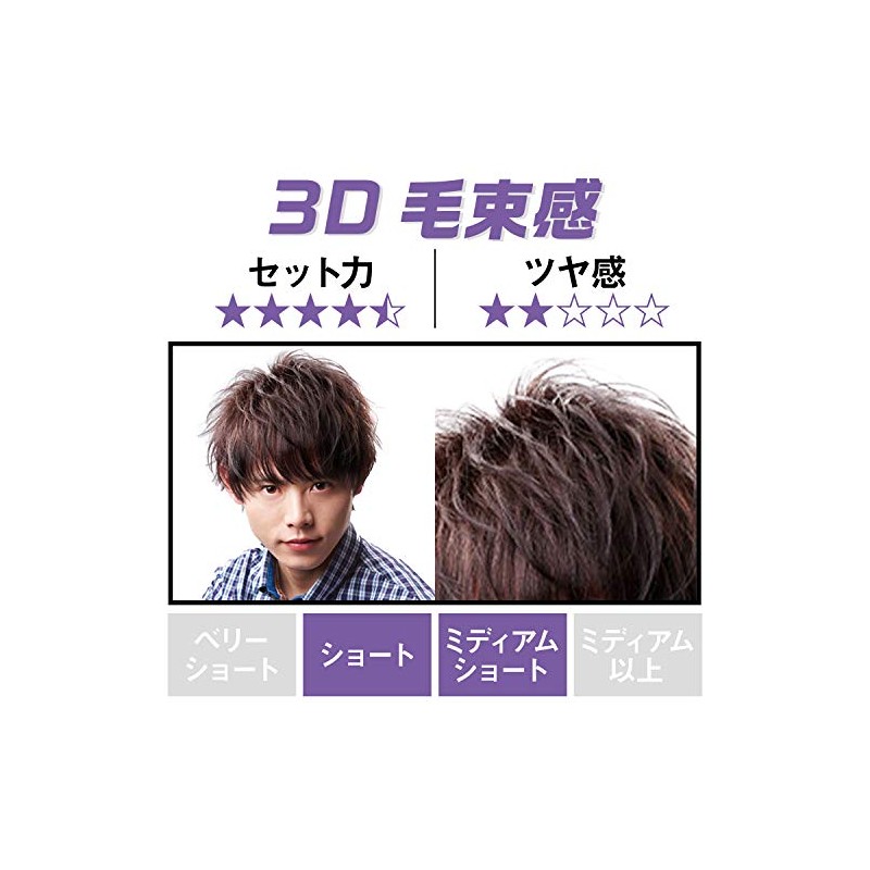 Mandom Gatsby Moving Rubber Wild Shake Pomade, 0.5 Pound