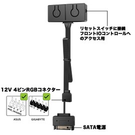 EZDIY-FAB RGB Fan Converter, 12V RGB to 5V ARGB Transfer Hub, 3-Way Splitter, Motherboard with 12V 4 Pin Header can control 5V ADD-RGB products, small LED controller, built-in 50 color modes