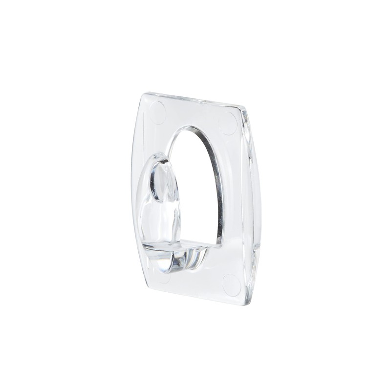 Command 17006CLRFGN Mini Hook Transparent with Clear Strips