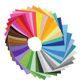 LALAFINA 40pcs Assorted Color Felt Sheets for DIY Crafts Non Woven Fabric Pack for Patchwork Appliques Decorations Sewing Projects