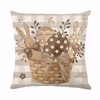 HLCYGJIN Easter Pillow Covers 18x18 inch Happy Easter Hunny Bunny
