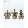 Exotic India 3" Small Superfine Ashtalakshmi Set | Brass Statues