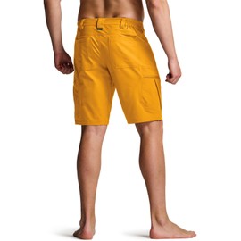 CQR Men’s Quick-Dry Stretch Hiking Cargo Shorts – Lightweight Water-Resistant Tactical Casual, Golf & Outdoor with Pockets, Rocky Amber, 38W x 12L