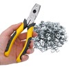 BREUAILY Wire Cage Buckle Clips Pliers and 300pcs Wire Cage