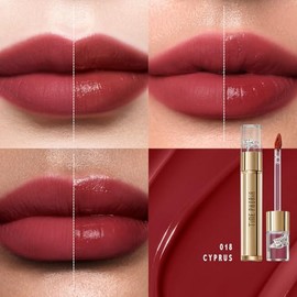 Elixir Velvet-Shine Switching Lip Tint, crema labial Velvet & Shine 2 en 1, lápiz labial líquido hidratante de larga duración, difumina las líneas de 