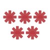 Ballarini 5-pc Silicone Cookware Protecters, Made in Italy,Red