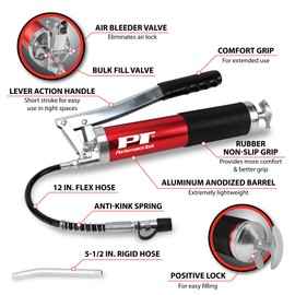Performance Tool W54290 Aluminum Heavy Duty Lever Grease Gun Kit