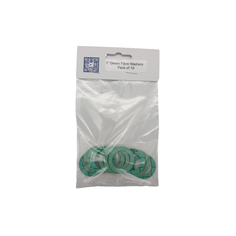 Green Fibre Washer 1" - Pack of 10