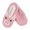 Women's Soft Warm Cozy Pink Pig Animal Slipper Socks, Indoor