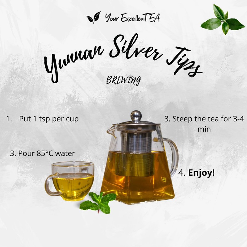 Yunnan Silver Tips Green Loose Leaf Tea 100g