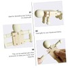 FUNOMOCYA Wooden Robot Figurines 12Pcs DIY Unfinished Robot Models Paintable