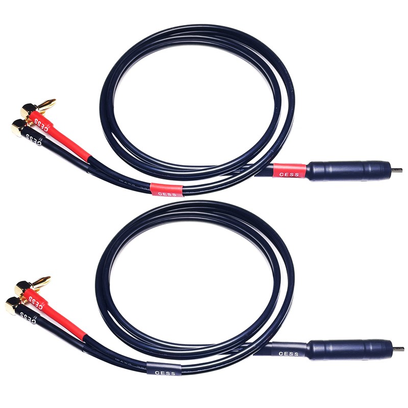 CESS-140-3f Cable de enchufe de ángulo recto banana a macho