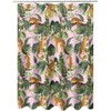 INSFBRB Leopard Palm Leaves Waterproof Fabric Shower Curtain,Abstract Boho Wildlife