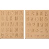 Heyda Stamp Set "Letters & Numbers 2" White
