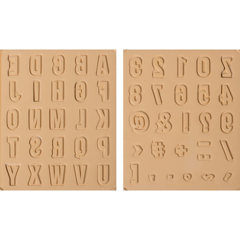 Heyda Stamp Set "Letters & Numbers 2" White