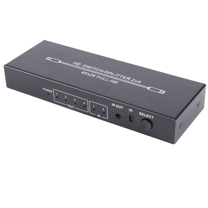HD Multimedia Interface Splitter 2 in 4 Out 4K HD