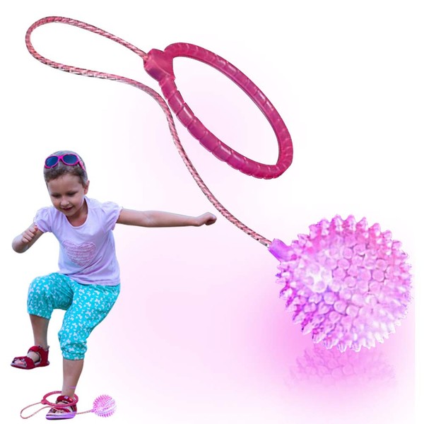 ArtCreativity Light Up Skip Ball Ankle Toy with Bright LEDs
