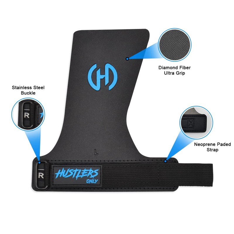 Hustlers Only Gymnastic No Holes Hand Grips for Weightlifting and