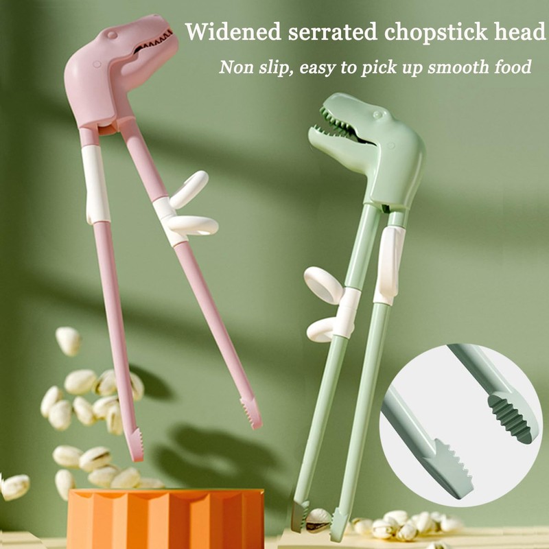 Dinosaur Training Chopsticks,2pcs Chopsticks For Kids ,Reusable Chopsticks Learning Chopstick