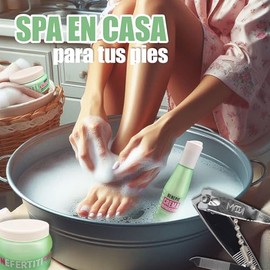 Kit Spa Para Pies con Corta uñas y Guantes ALFAMAR – Crema Reparadora, Gel Exfoliante y Sales Refrescantes con Mentol, Karité y Aceite de Jojoba Benepie Nefertiti