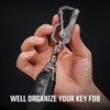 KeyUnity KM13 Rotating Key Ring with D-Ring Key Shackle, Key