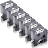 6 x XemaX Compatible with Dymo Label Tape 12 mm
