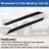 Windshield Trim Molding A-Pillar Kit Compatible with 2020-2025 Ford Explorer