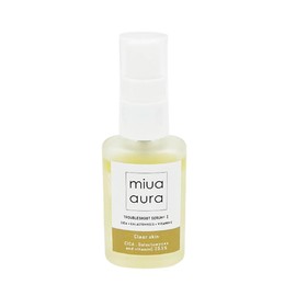 miua aura ミウアオーラ 2層式 トラブルシュートセラム I クリアスキン 30ml / 脂性肌 オイリー肌 肌荒れ 美容液 美容 保湿 皮脂 毛穴 肌 ガラクトミセス ビタミンc誘導体 ナイアシンアミド スクワラン 敏感肌