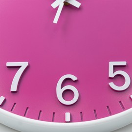 HZDHCLH Wall Clocks Battery Operated 12 inch Silent Non Ticking Modern Wall Clock for Living Room Bedroom Kitchen Office Decor (Rose red)