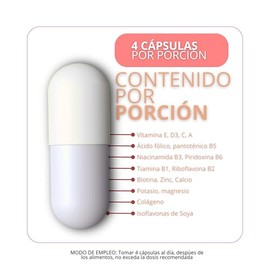 Multivitaminico para Mujer con Colageno Hidrolizado, Omega 3, Maca, Probiotico y Mezcla de Vitaminas | 230 Cápsulas de 600 mg | Suplemento Alimenticio