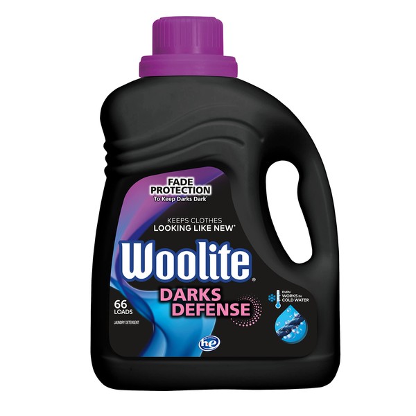 Woolite Darks Defense Liquid Laundry Detergent, 66 Loads, 100 Fl Oz, HE & Regular Washers, Packaging May Vary